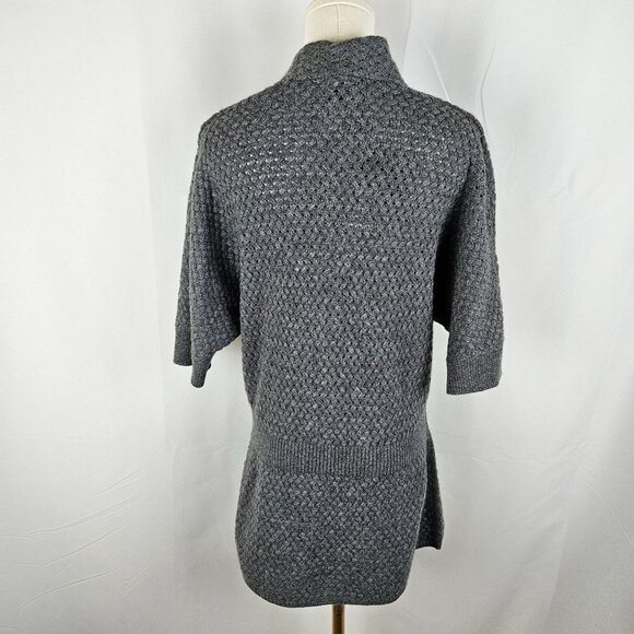 NWT! Neiman Marcus 100% Cashmere Cardigan Sweater Sz XL Button Short Sleeve $325 - Picture 6 of 11